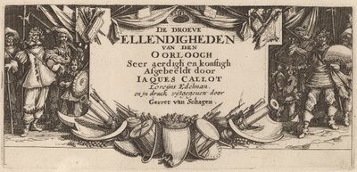 Pagina del titolo da Gerrit van Schagen after Jacques Callot