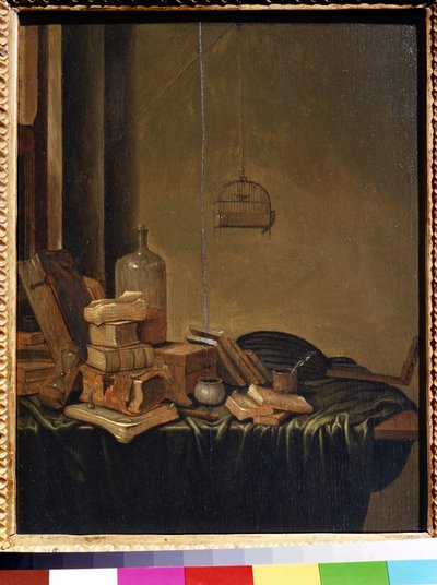 Natura morta con libri da Gerrit van Vucht