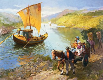 I vendemmiatori del Portogallo (gouache su carta) da Gerritt Vandersyde