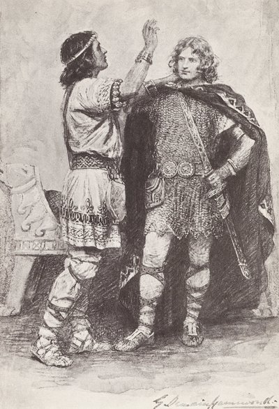 Illustrazione per La Storia di Hereward, Il Campione d