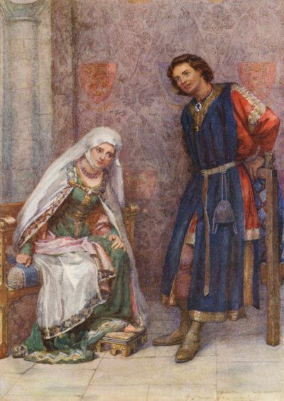 Shakespeare, Re Giovanni da Gertrude E. Demain (after) Hammond