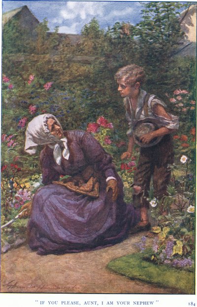 "Per favore, zia, sono tuo nipote". da Gertrude E. Demain Hammond