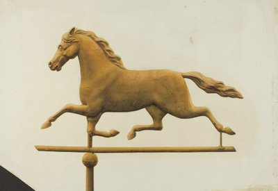 Segnavento a forma di cavallo al galoppo, c. 1940 da Gertrude Koch