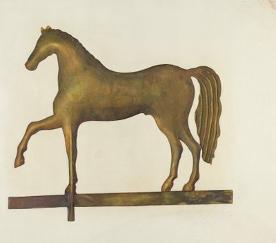 Segnavento a forma di cavallo, c. 1940 da Gertrude Koch