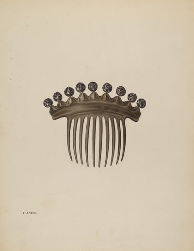 Pettine, c. 1939 da Gertrude Lemberg