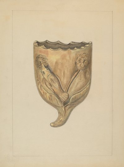 Tasca da parete per fiori, 1935-1942 da Gertrude Lemberg