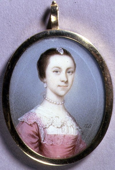 Ritratto miniatura di Rachael Chumley, c.1749 da Gervase Spencer