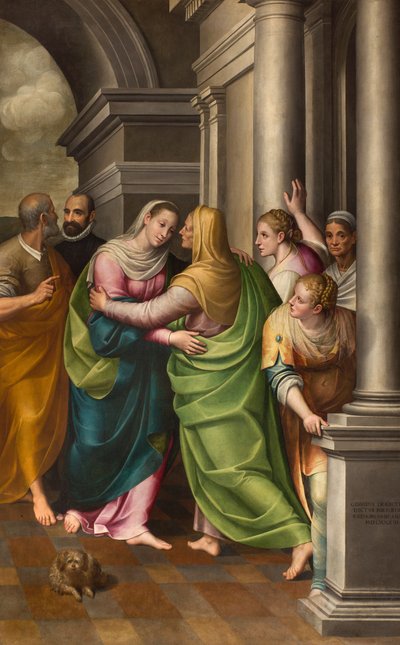 Transetto sud, Altare della Visitazione, Pala d
