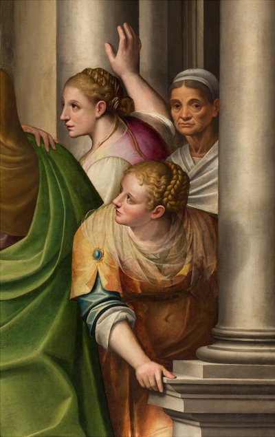 Transetto sud, Altare della Visitazione, Dettaglio della pala d