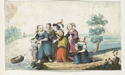 Mosè viene trovato da Gesina ter Borch (signed by artist)