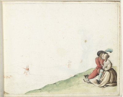 Amanti presso uno stagno da Gesina ter Borch