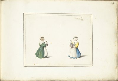 Due ragazze con una bambola da Gesina ter Borch