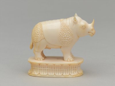 Alfiere bianco, pezzo degli scacchi, India, circa 1820 da Geskel Saloman