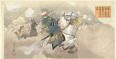 Nonostante la strategia illogica del generale Kuropatkin nella battaglia di Shaho e la schiacciante sconfitta del suo esercito, continua a combattere coraggiosamente. da Gessan