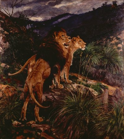Leoni in Agguato da Geza Vastagh