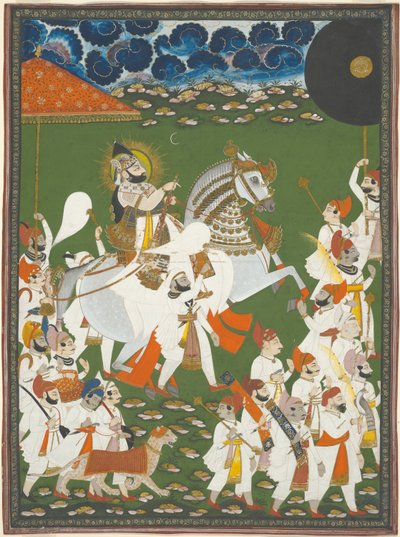 Maharana Bhim Singh in Processione da Ghasi