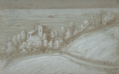 Una Casa con un Colombario e Alberi sul Mare, XVI secolo da Gherardo Cibo