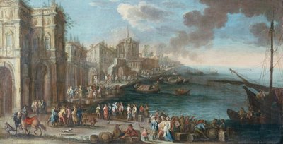 Capriccio o un molo mediterraneo da Gherardo Poli