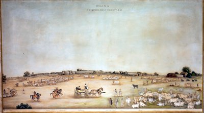 ?Fattoria del Colonnello Skinner a Dhana?, 1828 da Ghulam Ali Khan