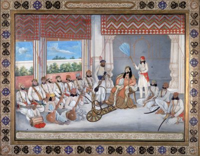 Muhammad Abd al-Rahman nella sua corte da Ghulam Ali Khan