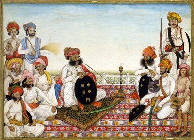 Thakur Dawlat Singh tra i cortigiani da Ghulam Ali Khan