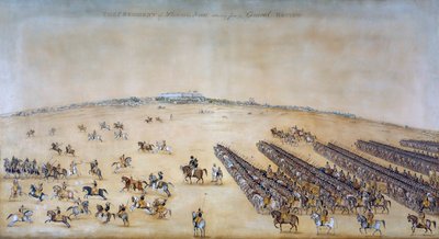 Il 1º Reggimento di Cavalleria di Skinner che ritorna da una revisione generale da Ghulam Ali Khan