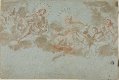 Cristo e la Vergine in gloria da Giacinto Brandi