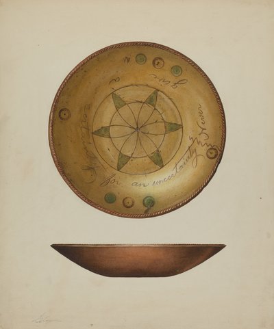 Piatto tedesco della Pennsylvania, c. 1938 da Giacinto Capelli