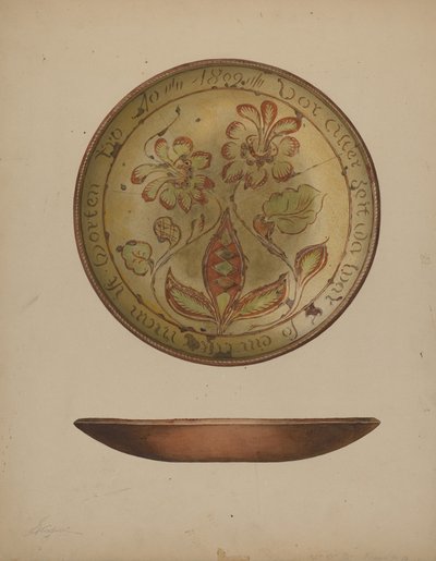 Piatto Tedesco della Pennsylvania, c. 1938 da Giacinto Capelli