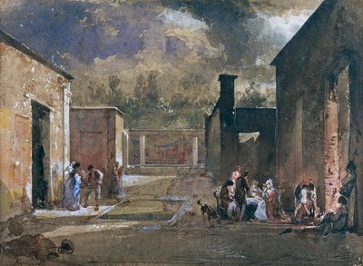 Una notte nella casa di Sallustio a Pompei da Giacinto Gigante
