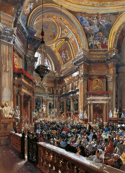 Interno della cappella del Tesoro di San Gennaro da Giacinto Gigante