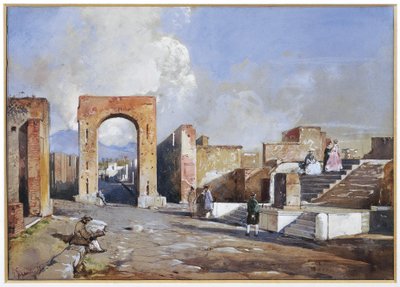 Scavi di Pompei da Giacinto Gigante