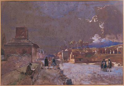 Italia, La Strada delle Tombe a Pompei da Giacinto Gigante