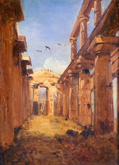 La Basilica di Paestum, 1845-1848 da Giacinto Gigante
