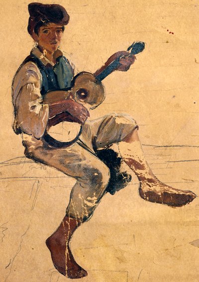 Il suonatore di chitarra da Giacinto Gigante