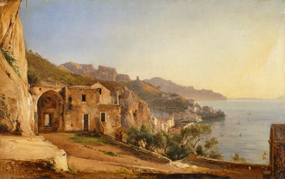 Veduta di Amalfi dalla Grotta dei Cappuccini da Giacinto Gigante