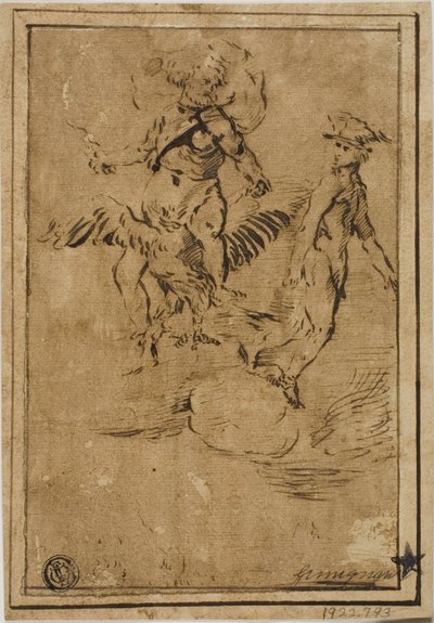 Giove e Mercurio tra le nuvole da Giacinto Gimignani