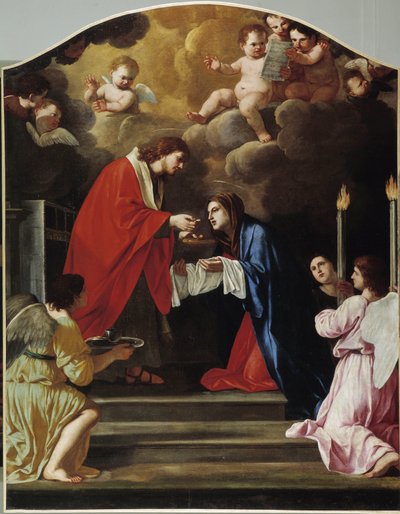 La Comunione della Vergine da Giacinto Gimignani or Gemignano