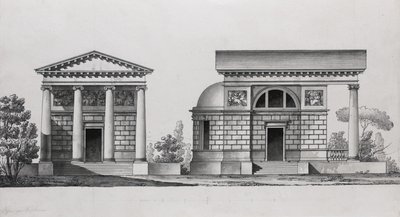 Progetto di chiesa per la famiglia Tutomlin da Giacomo Antonio Domenico Quarenghi