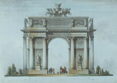 La Porta Trionfale di Narva a San Pietroburgo, 1814 da Giacomo Antonio Domenico Quarenghi