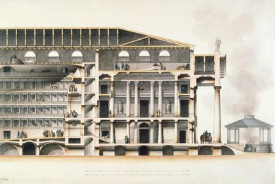 Il Teatro Imperiale Bolshoi Kamenny di San Pietroburgo, inizio XIX secolo da Giacomo Antonio Domenico Quarenghi