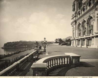 Veduta dal Montecarlo Casino, Monaco in lontananza da Giacomo Brogi