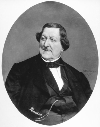 Ritratto del compositore Gioacchino Rossini, opera del pittore Vito D
