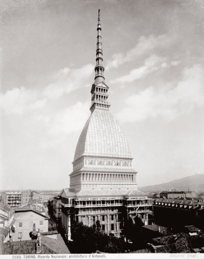 Vista della Mole Antonelliana a Torino da Giacomo Brogi