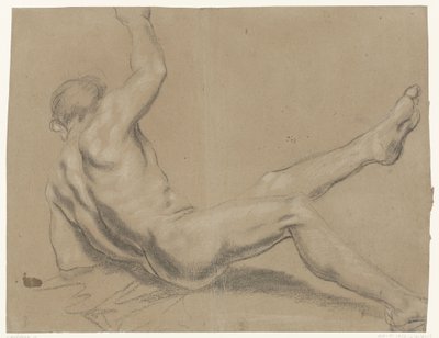 Studio di un nudo maschile cadente da Giacomo Cavedone (possibly)
