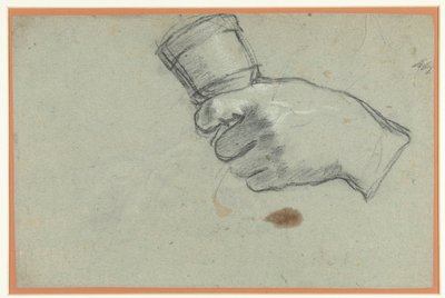 Una mano che tiene una campana da Giacomo Cavedone