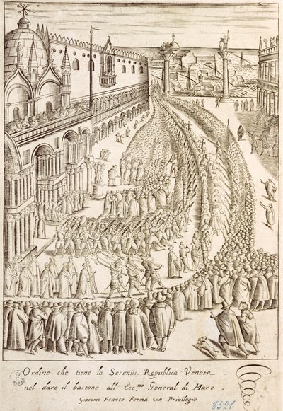 Cerimonia a Venezia per la consegna del bastone di comando al Capo Ammiraglio da Giacomo Franco