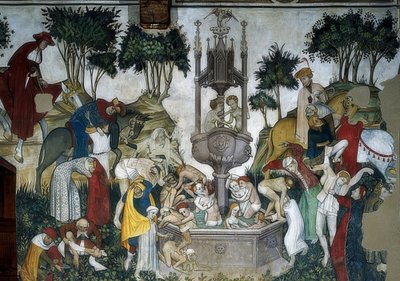 La fontana della giovinezza. (dettaglio) 1418-30 da Giacomo Jaquerio