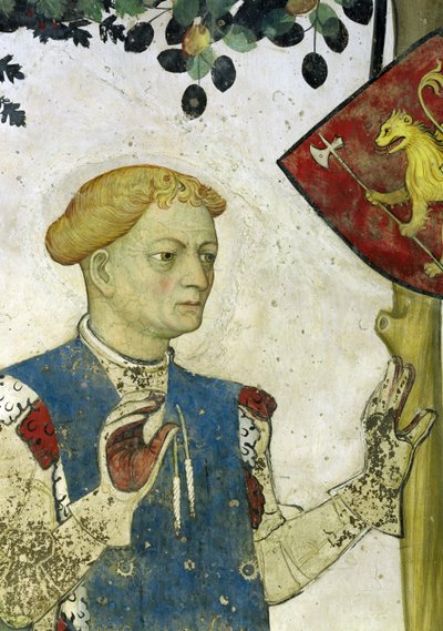 I Nove Prodi, dettaglio di Ettore di Troia, 1418-30 da Giacomo Jaquerio