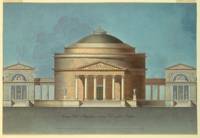 Progetto per un oratorio (Cappella commemorativa) da Giacomo Quarenghi